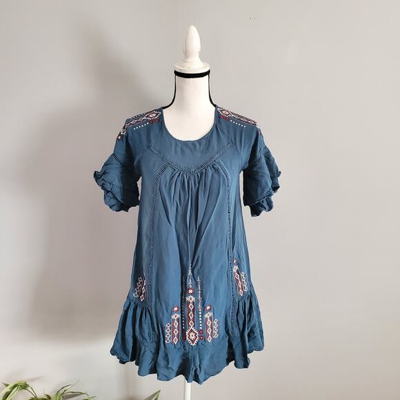 Miami Blue Hobo Aztec Print Mini Dress XXS - Picture 1 of 10